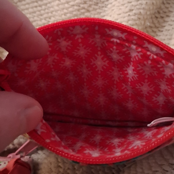 3 Vera Bradley Coin Purses In Pattern Paisley In Paradise,Folkloric And Pinwheel - Picture 7 of 8